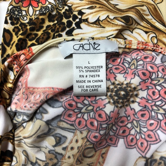 Cache Multicolor Wrap Top - Picture 3 of 3